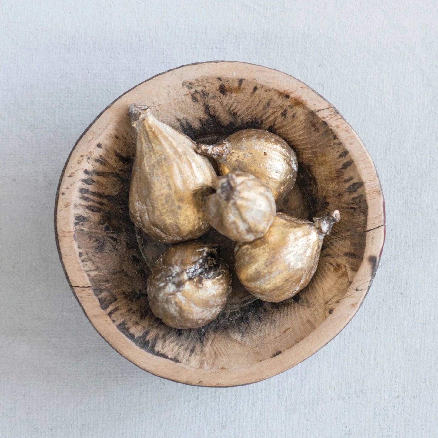 Antique Gold Resin Figs