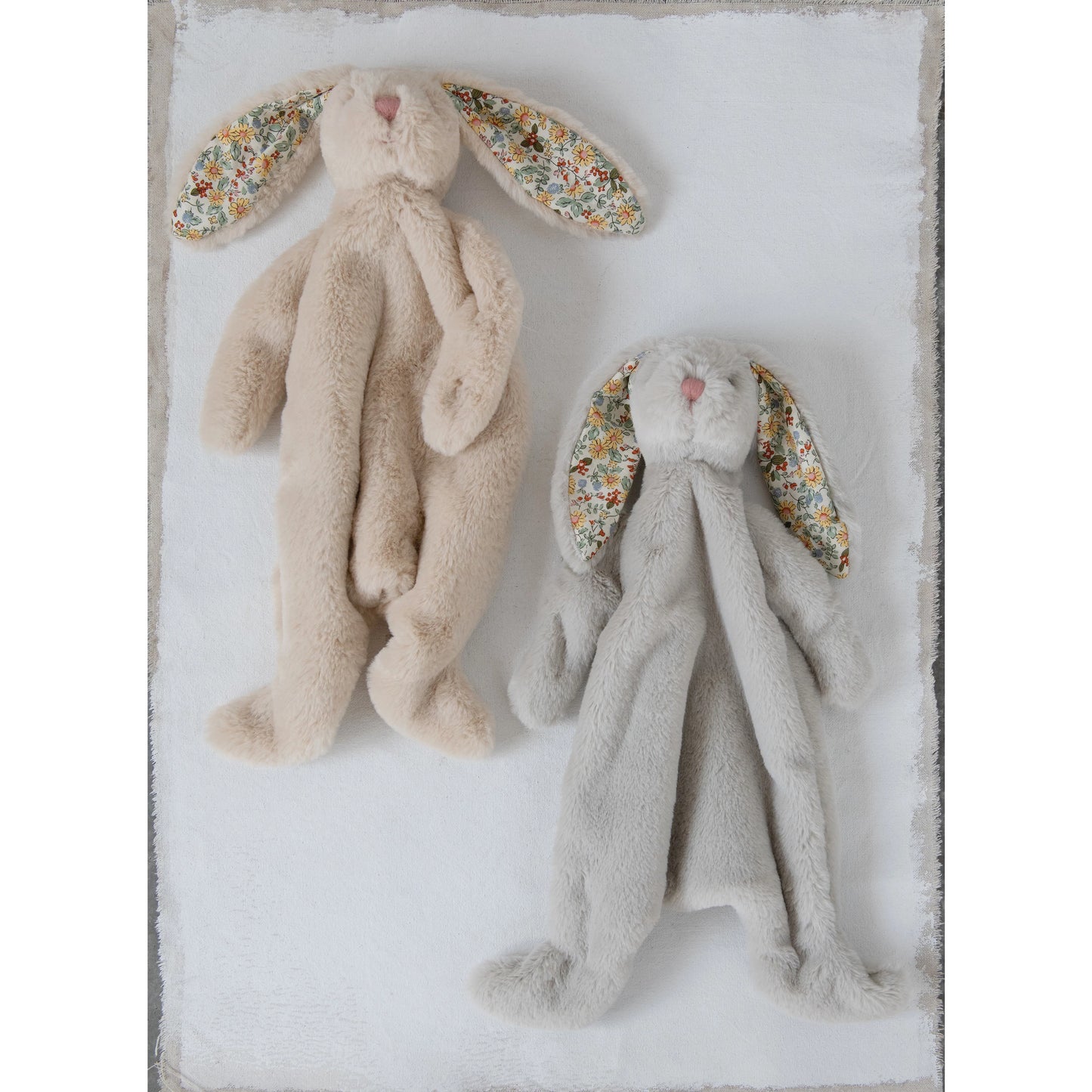 Floral Plush Snuggle Bunny