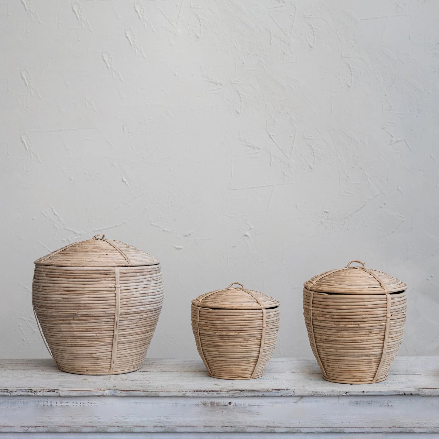 Abode Rattan Basket w/ Lid