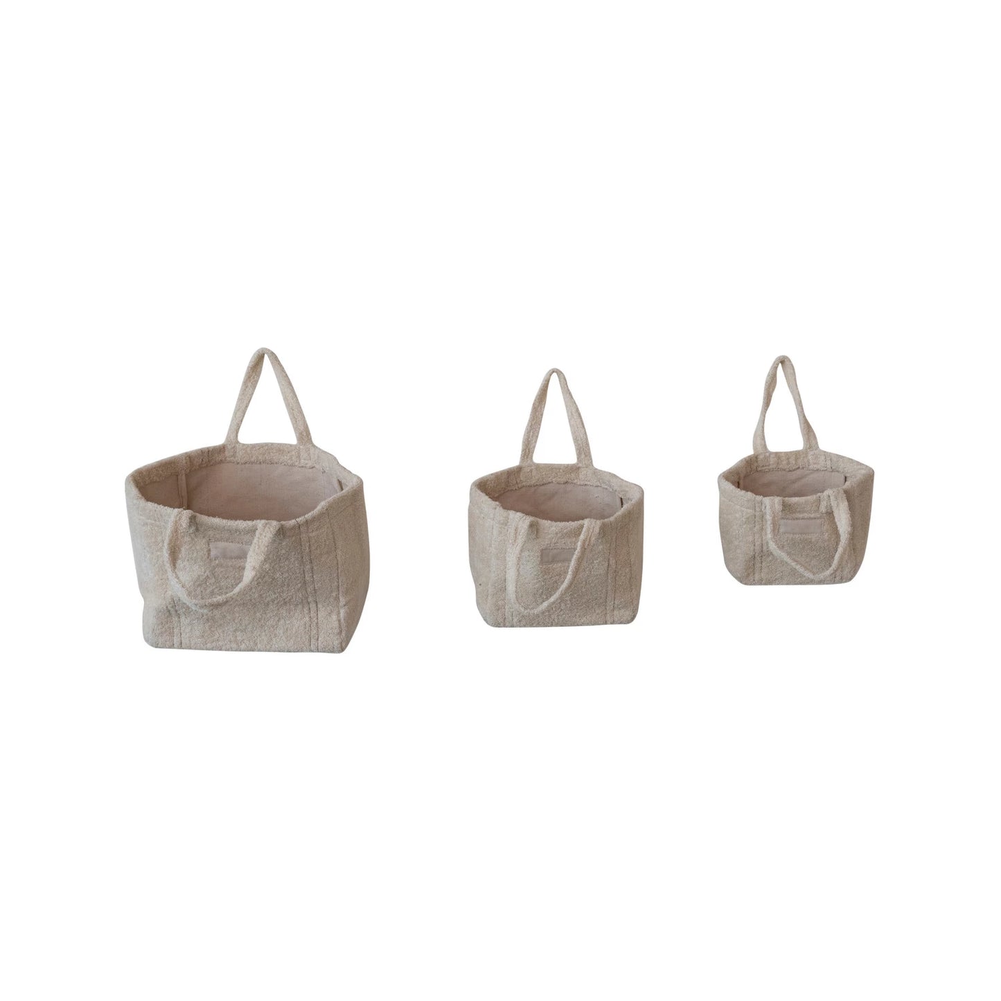 Cotton Terry Tote Bags