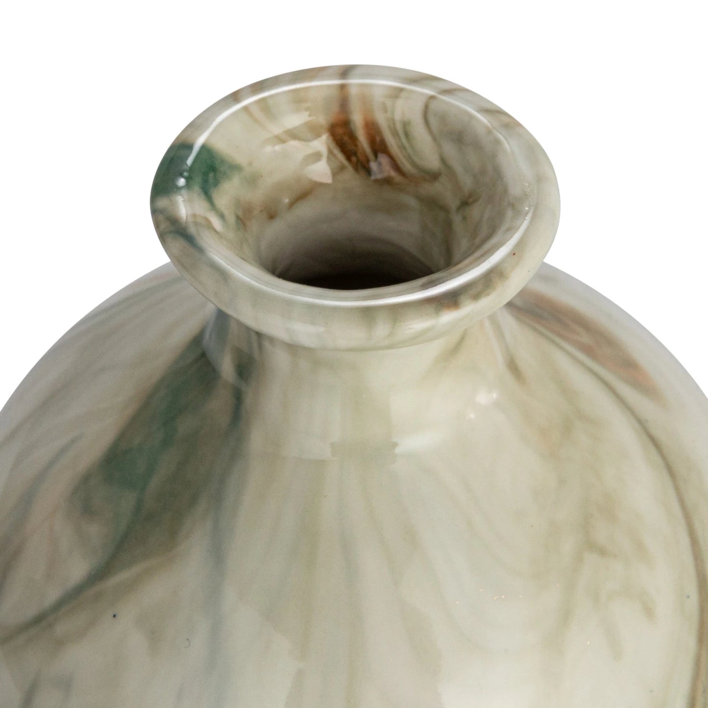 Marbled Stoneware Bud Vases