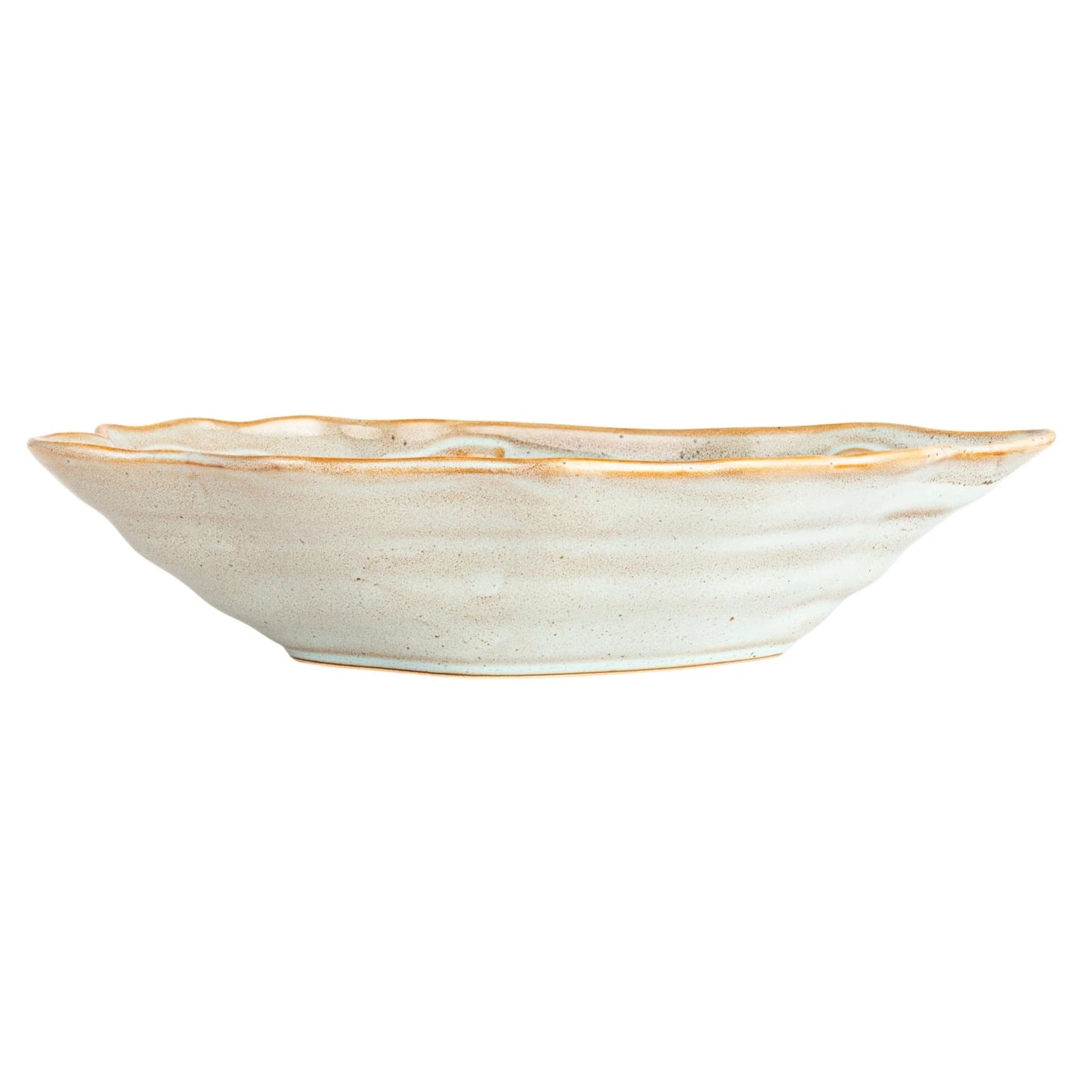 Stoneware Oyster Shell Shaped Bowl