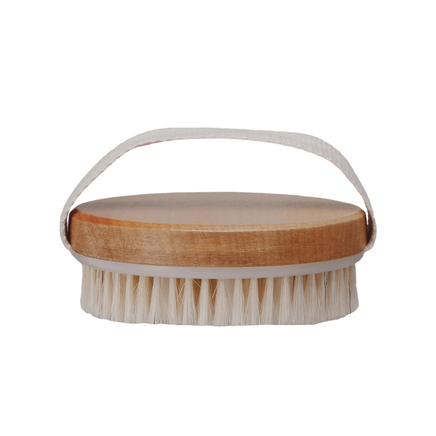 Round Cherry Wood Bath Brush