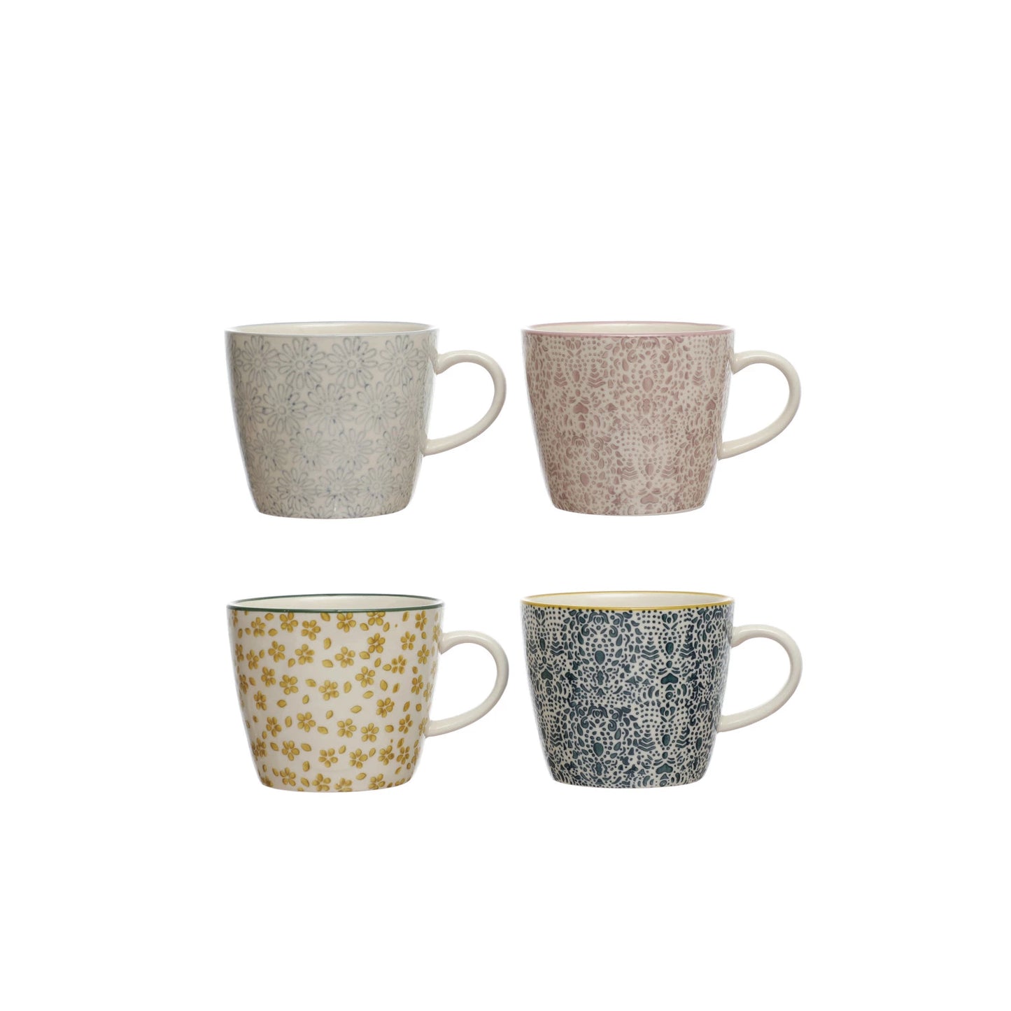 Meadow Hand-Stamped Stoneware Mug
