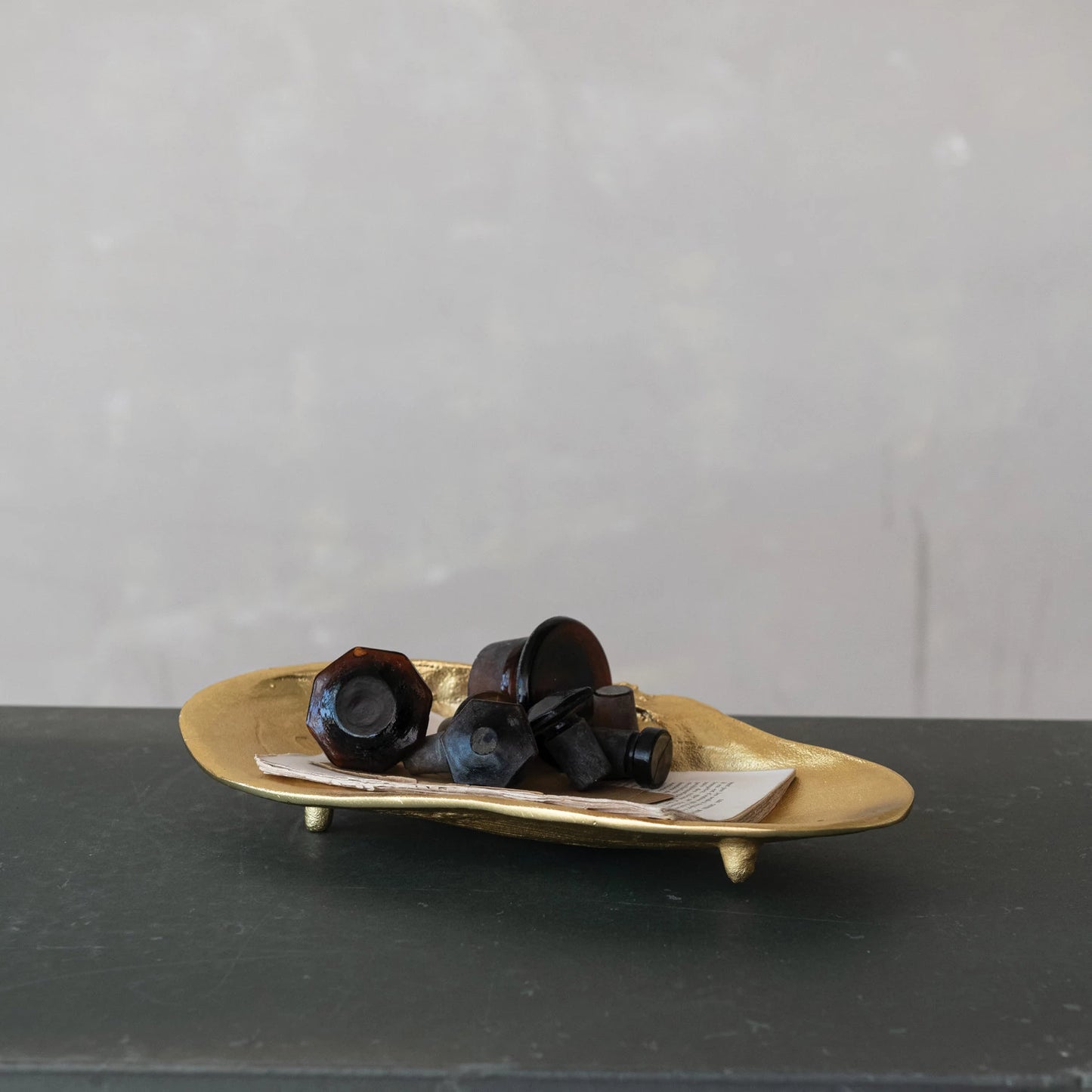 Gold Decorative Shell Shaped Tray