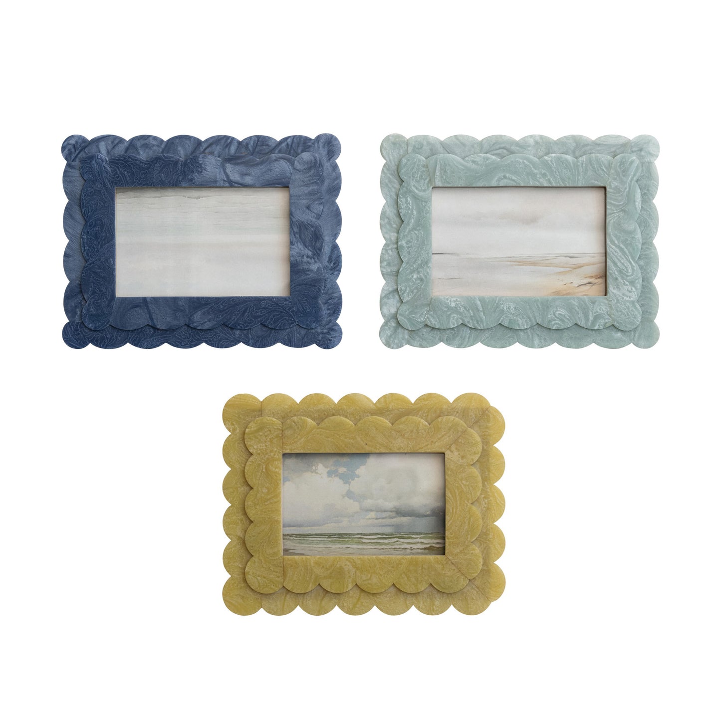 Shoreline Scalloped Photo Frame