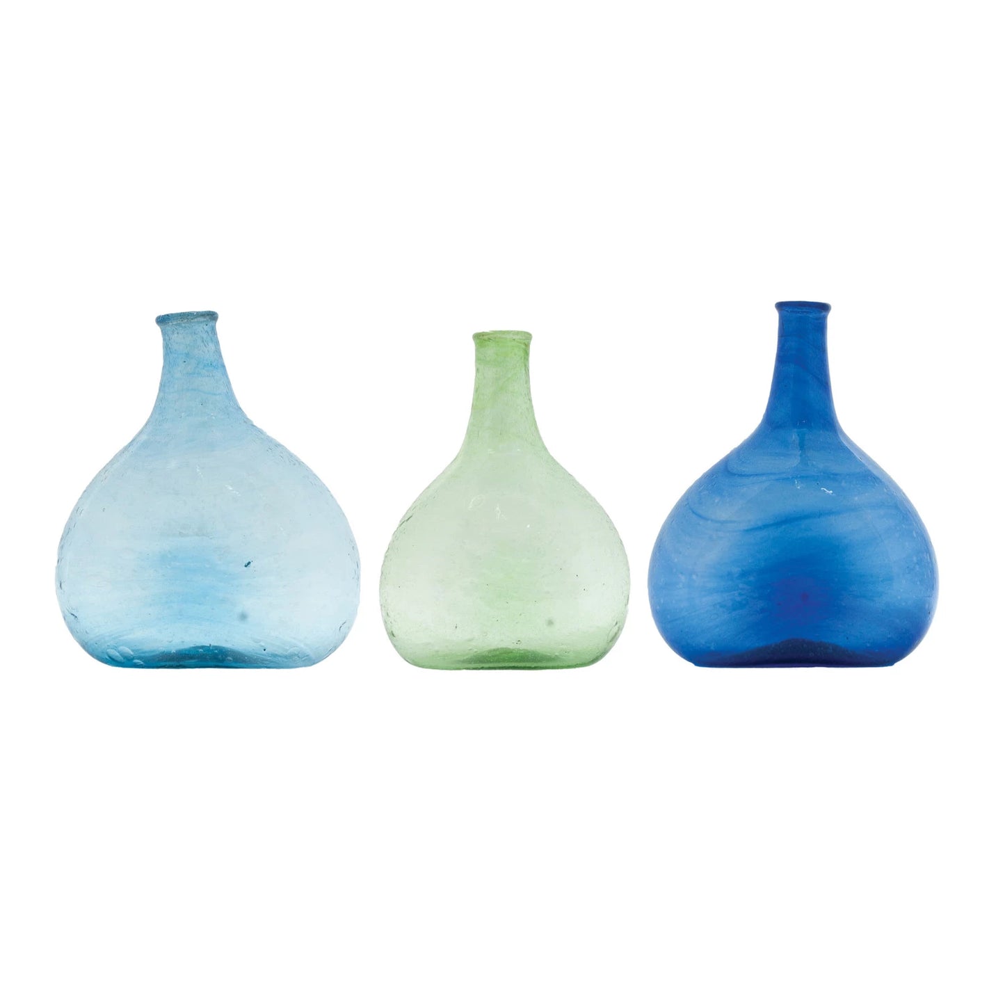 Oceanside Seeded Glass Bud Vase