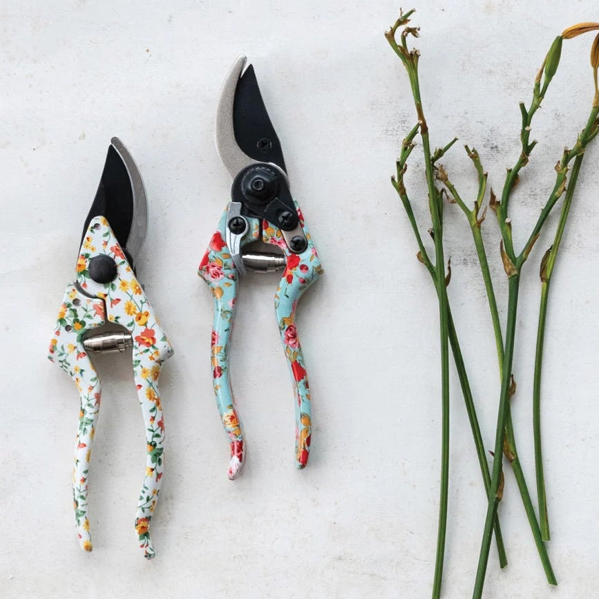 Floral Printed Garden Pruning Shears