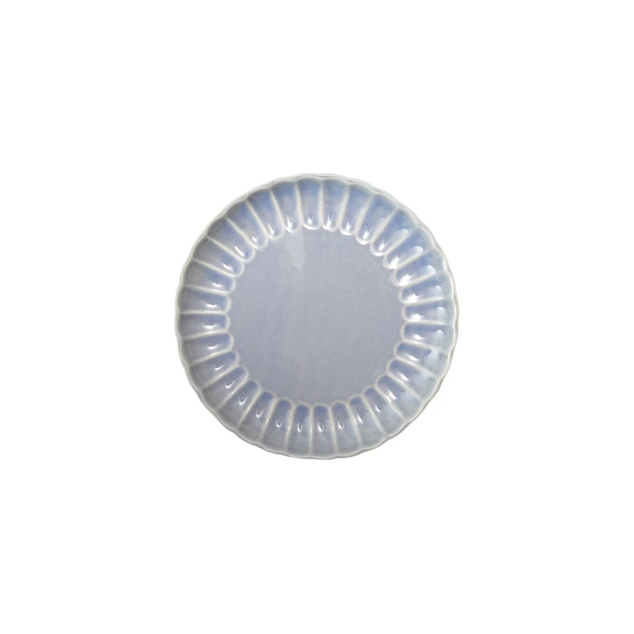 Glazed Fluted Stoneware Plate