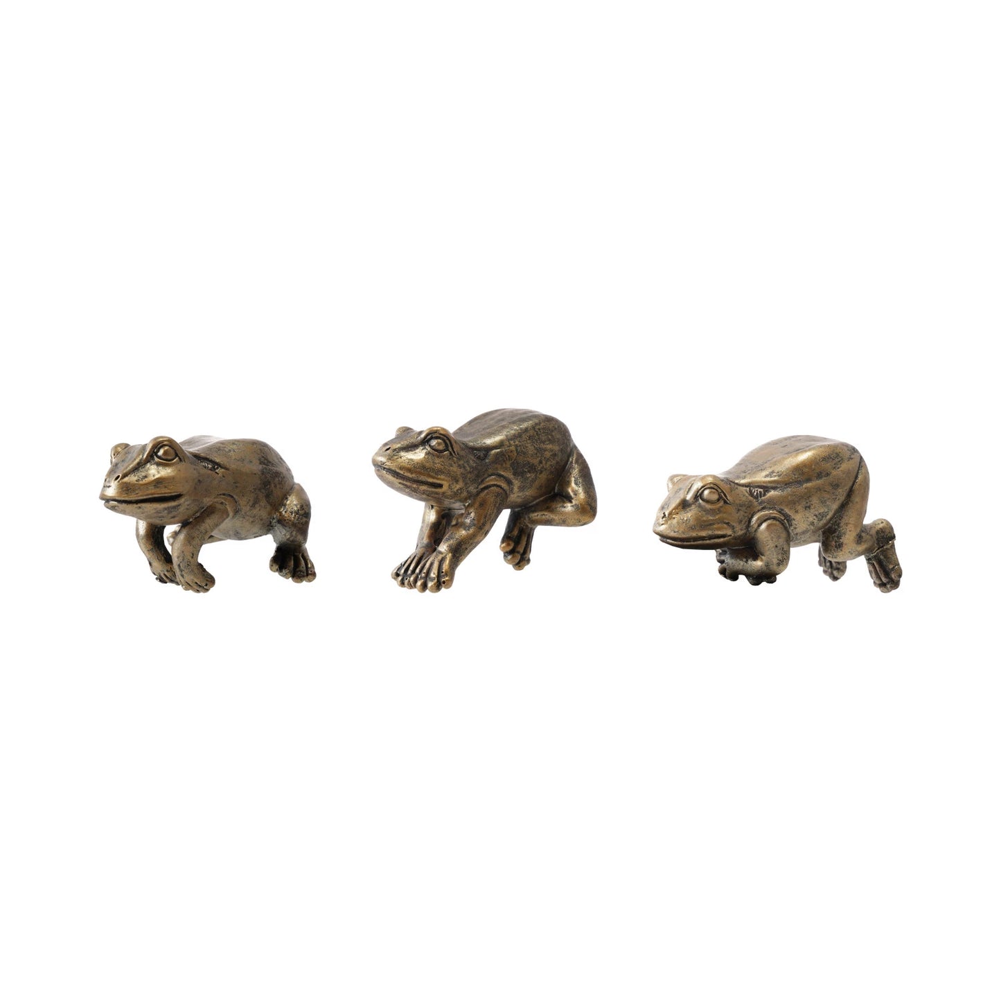 Gold Resin Frog Pot Hanger