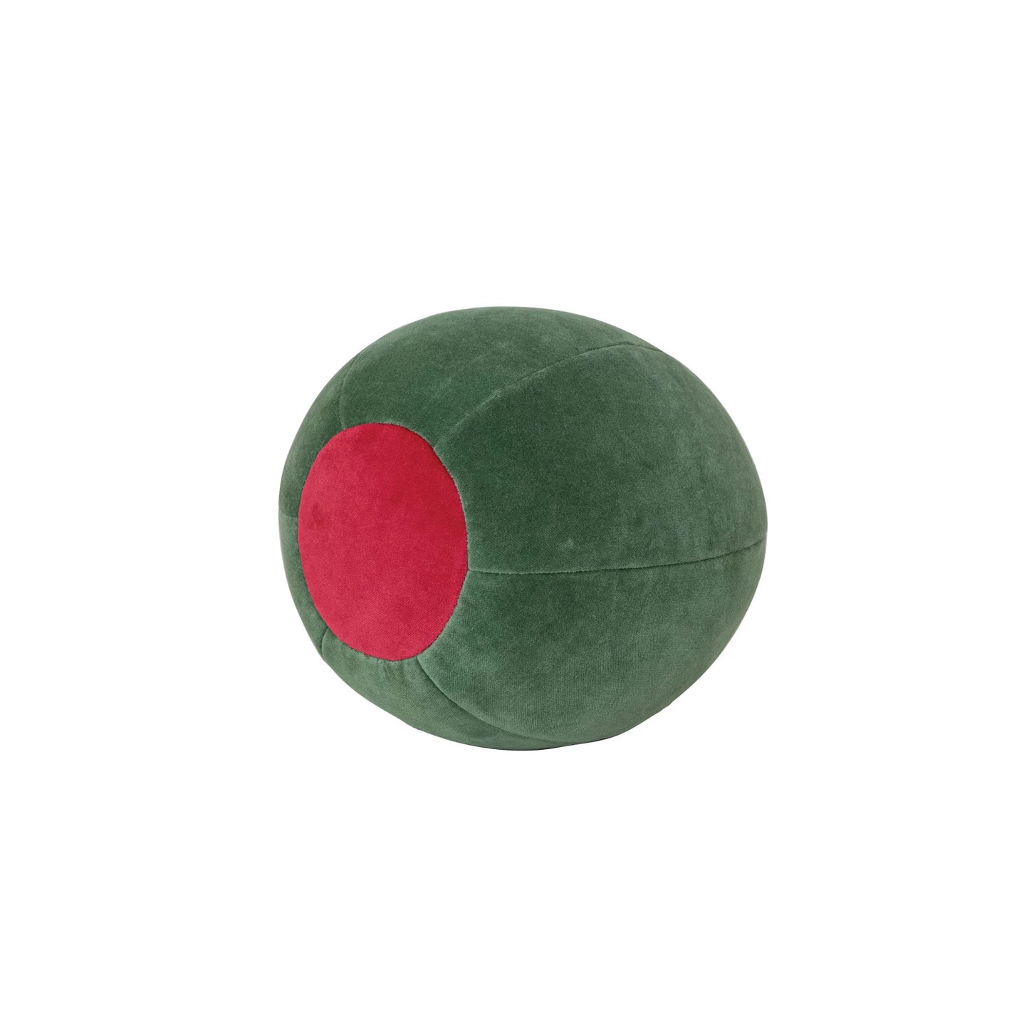 Cotton Velvet Olive Shaped Pillow