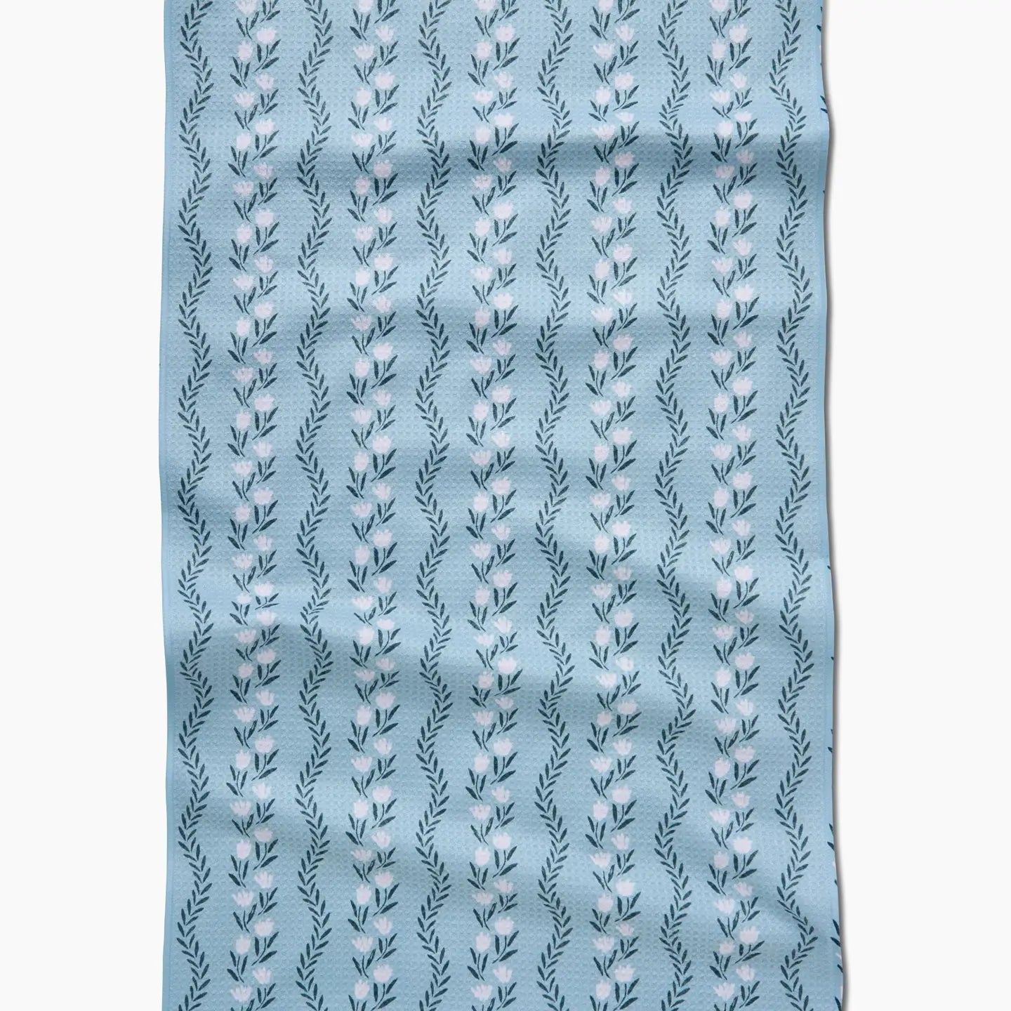 Vintage Floral Stripe Tea Towel