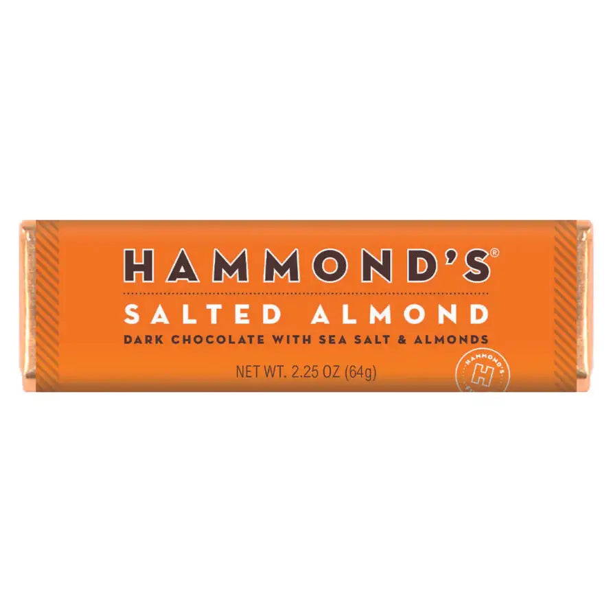 Hammond's Natural Salted Almond Dark Chocolate Bar