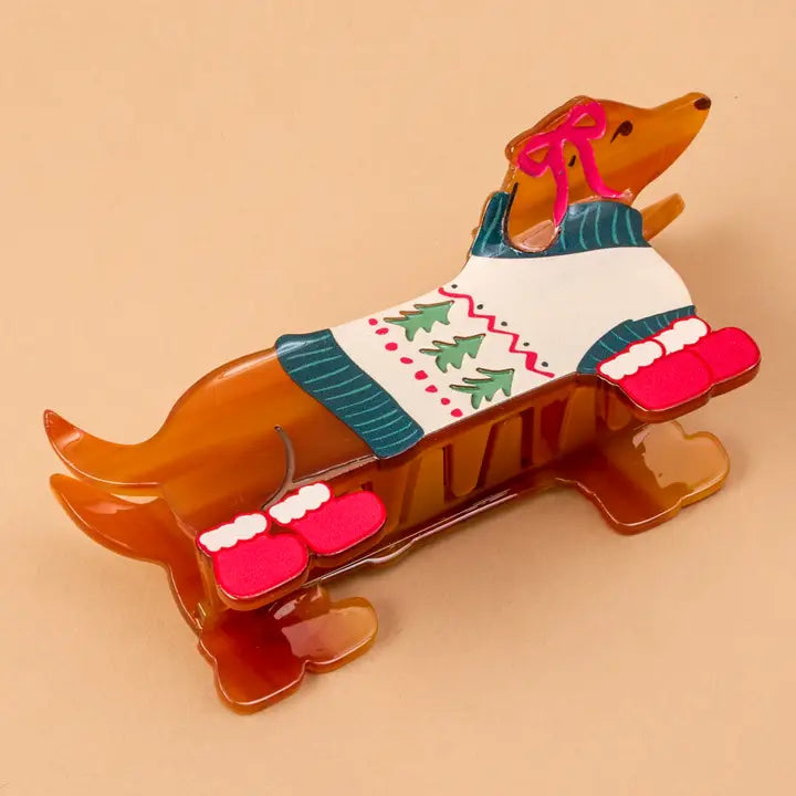 Dashing Dachshund Claw Clip