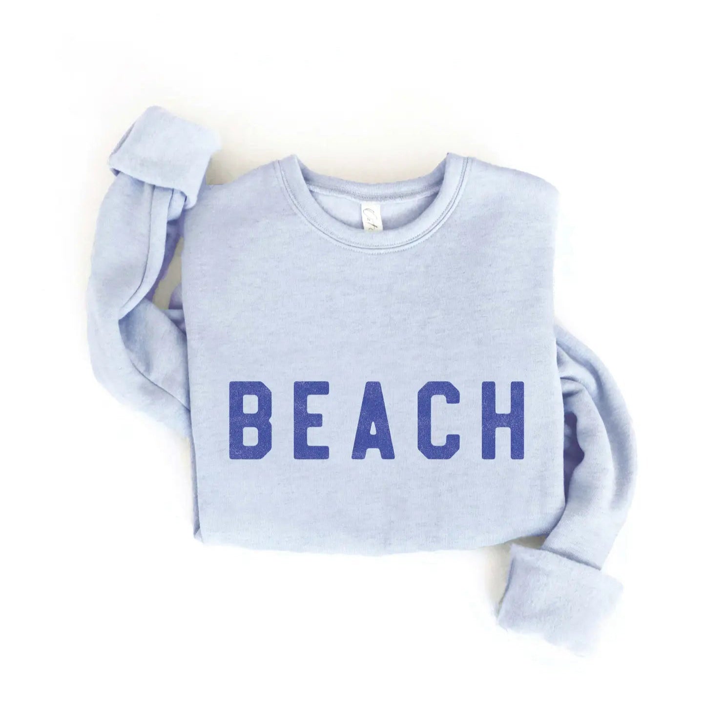 Beach Graphic Sweatshirt - Light Blue