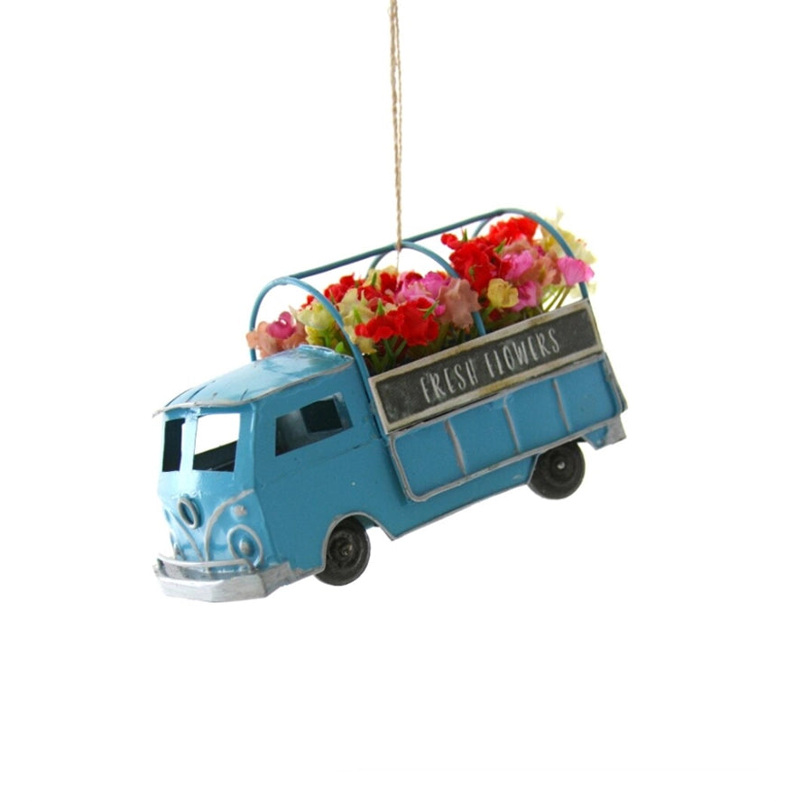 Fresh Flowers Truck Ornament