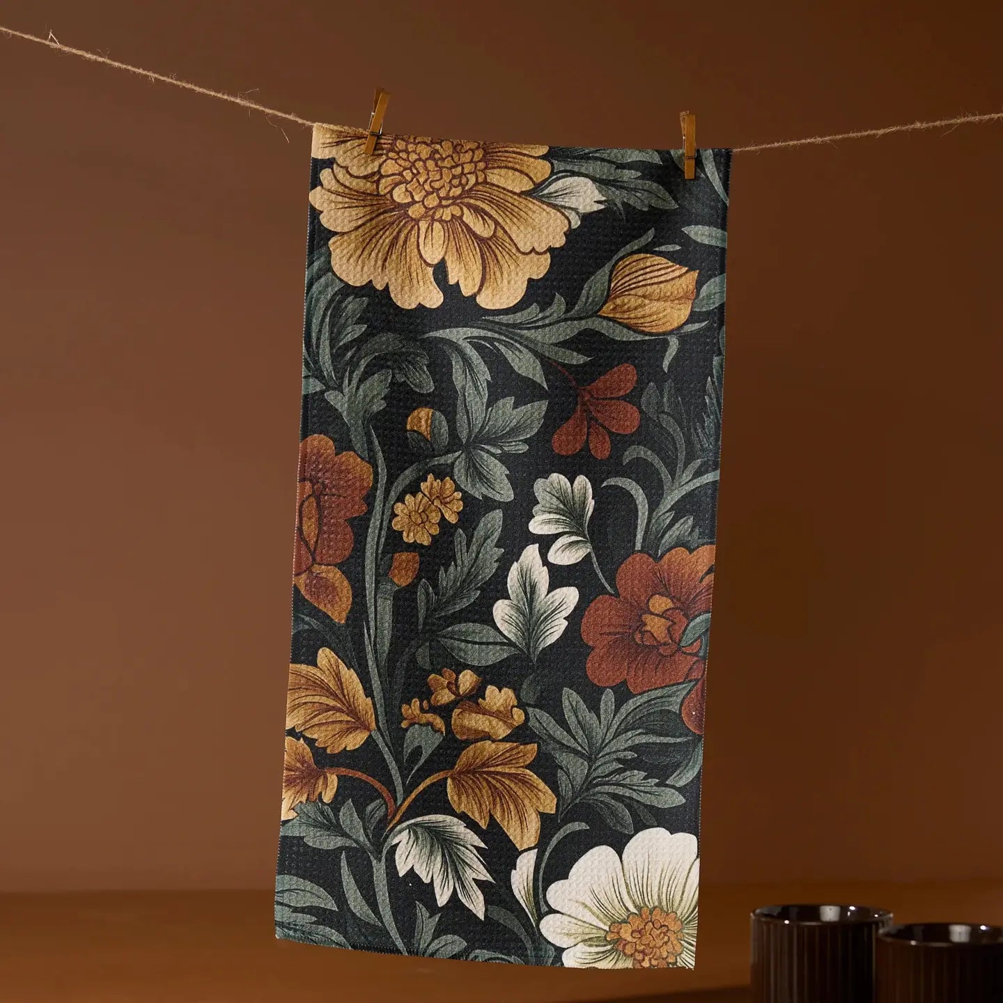 Classic Floral Bar Towel