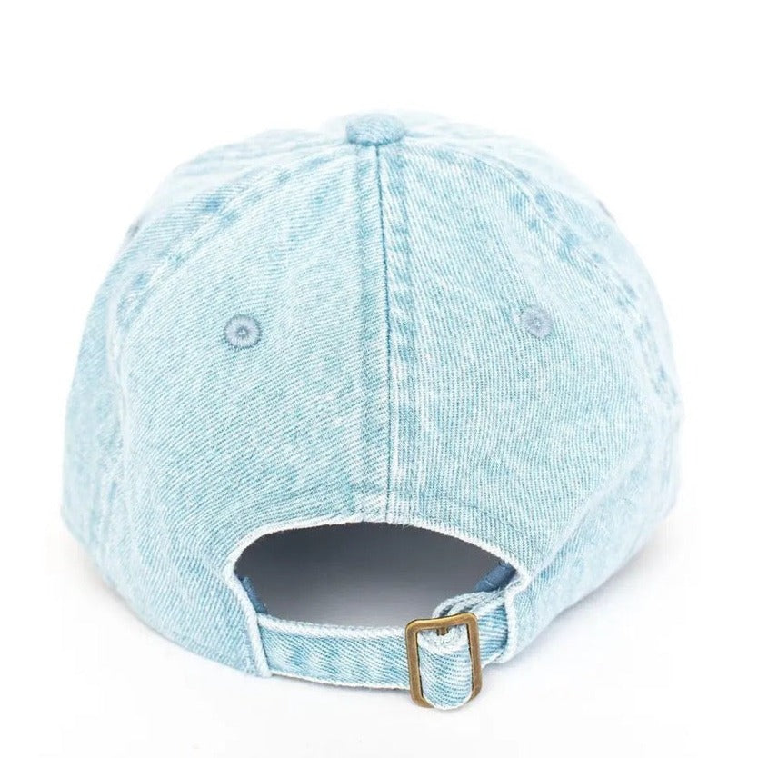 MAMA Baseball Hat in Blue, Back