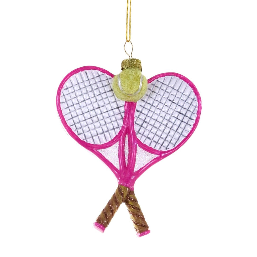 Pink Deuce Tennis Ornament