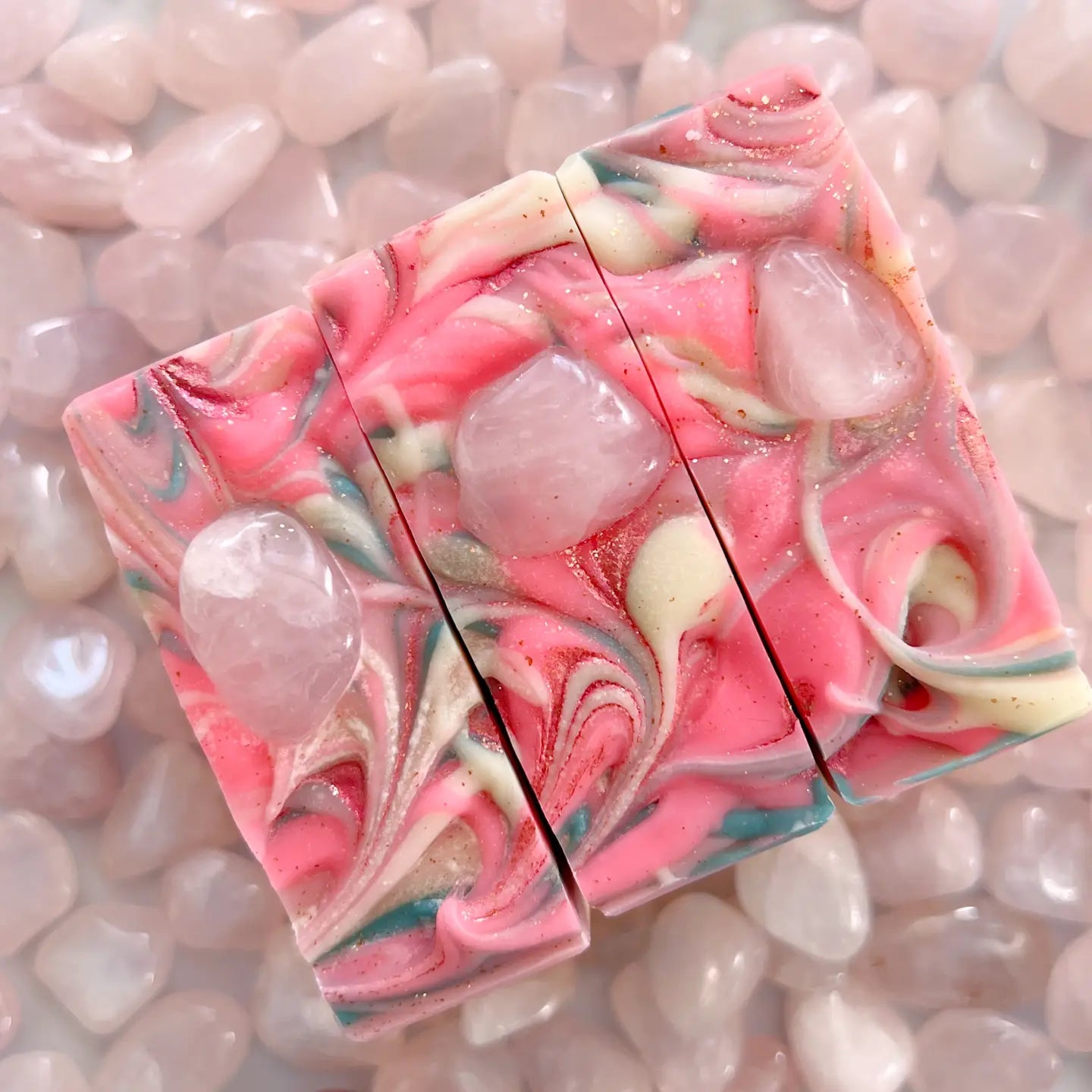 Crystal Soap - Namaste Peaceful | Rose Quartz