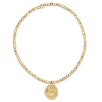 Enewton Inspire Love Small Gold Charm 2mm Bead Bracelet