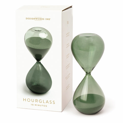 Colored Glass Hourglass
