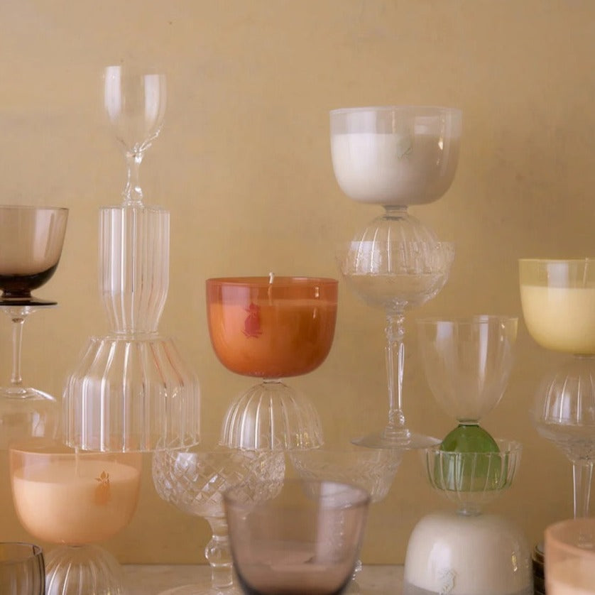 Rewined Coupe Glass Candles