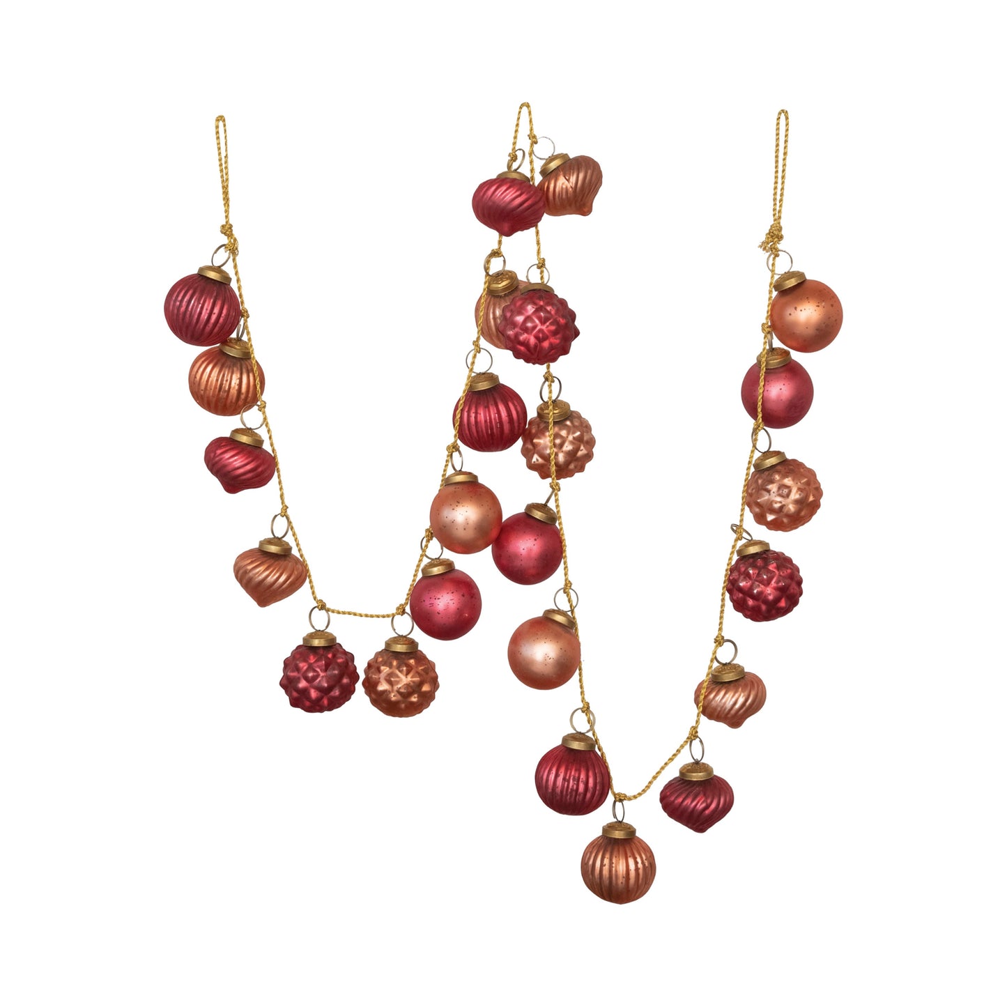 72" Mercury Glass Ornament Garlands