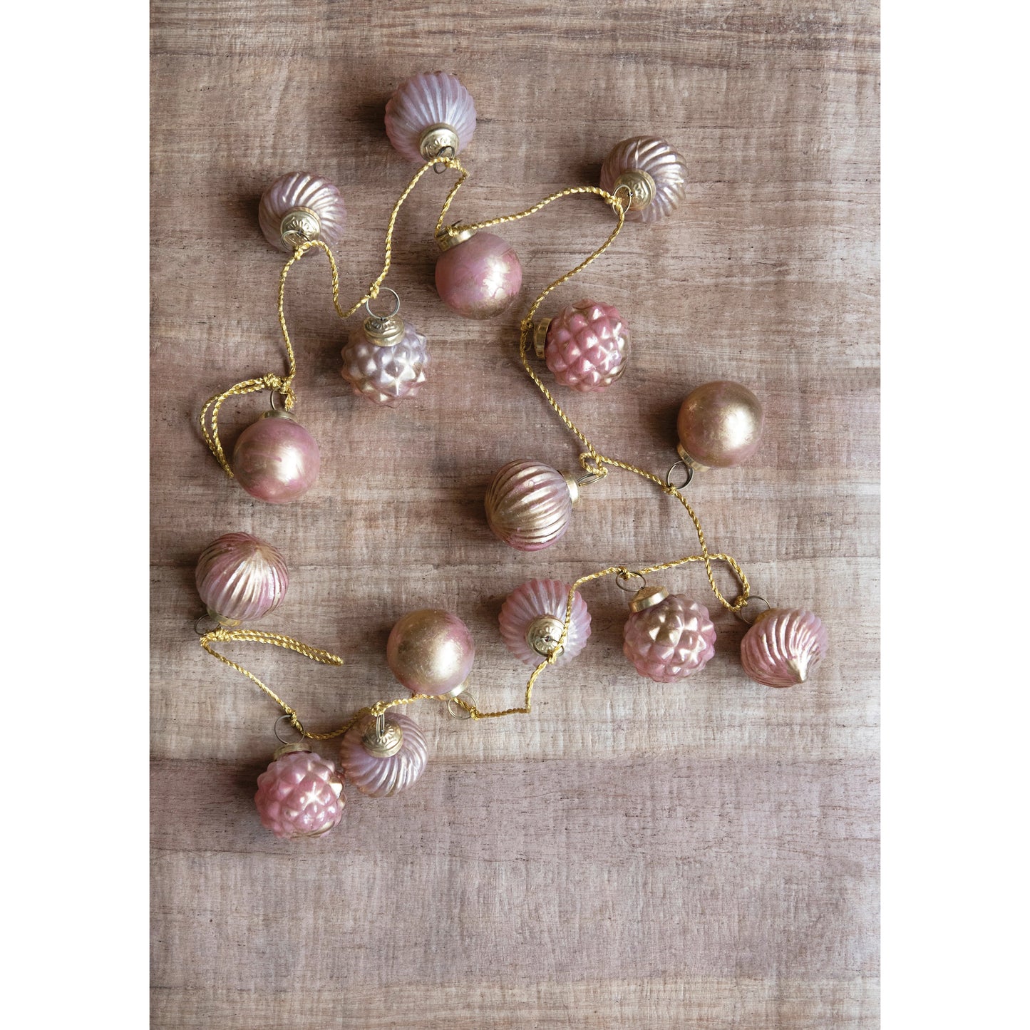 72" Mercury Glass Ornament Garlands