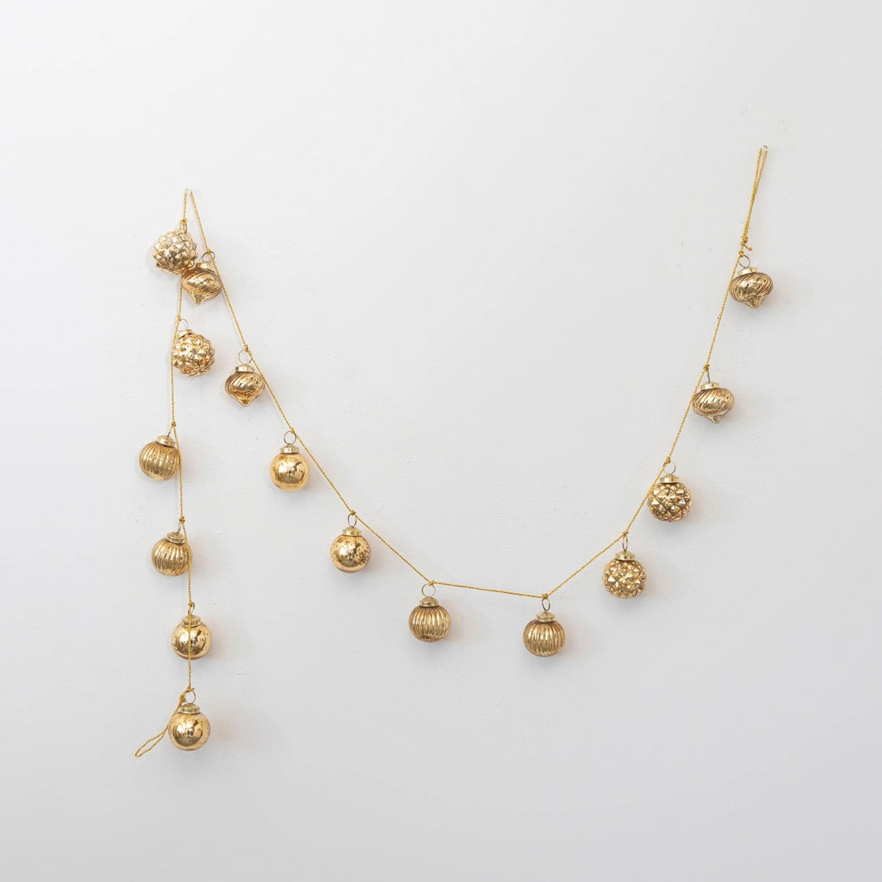 72" Mercury Glass Ornament Garlands