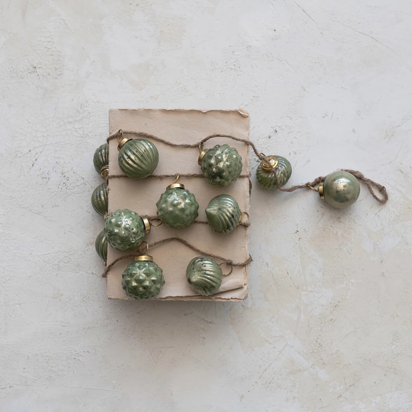 72" Mercury Glass Ornament Garlands