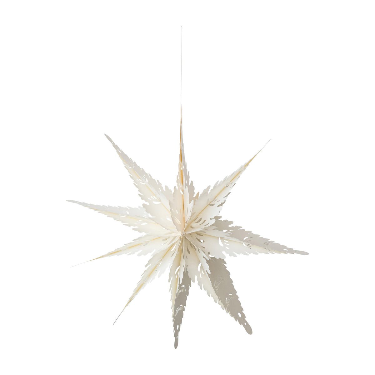 Large Ornate Folded Paper Snowflake Ornament