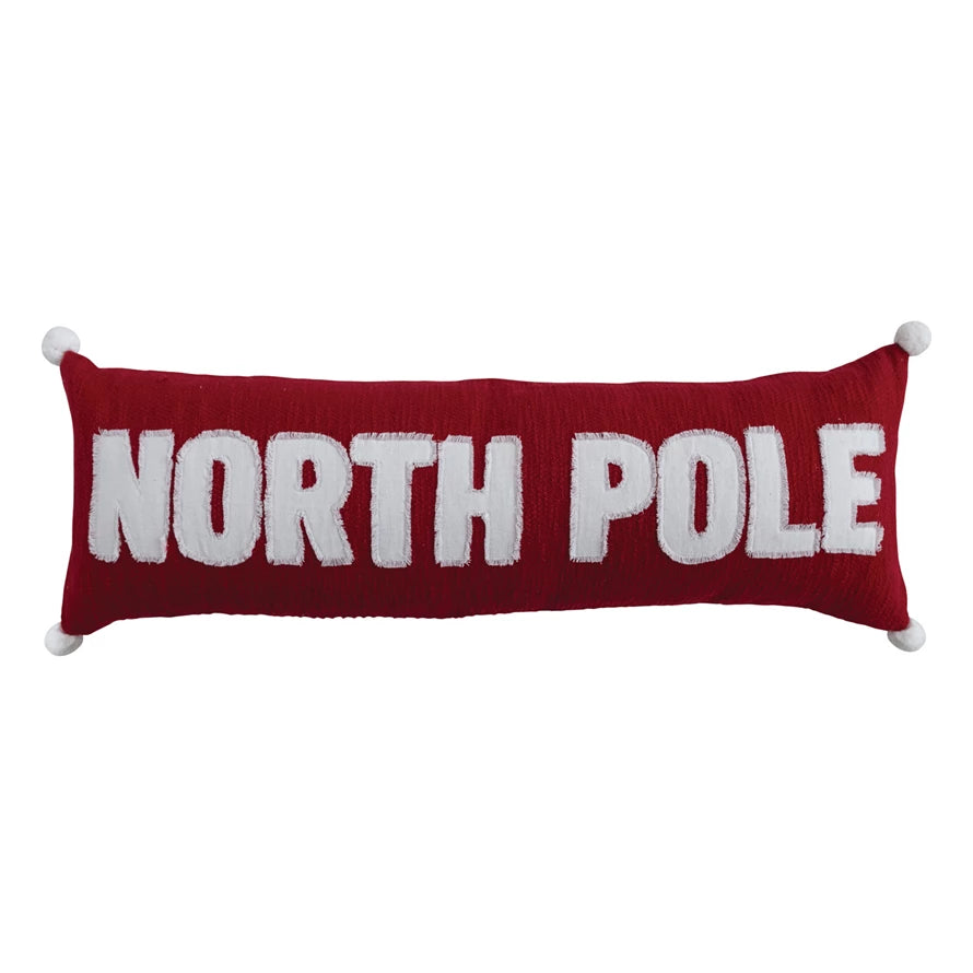 North Pole Woven Lumbar Pillow