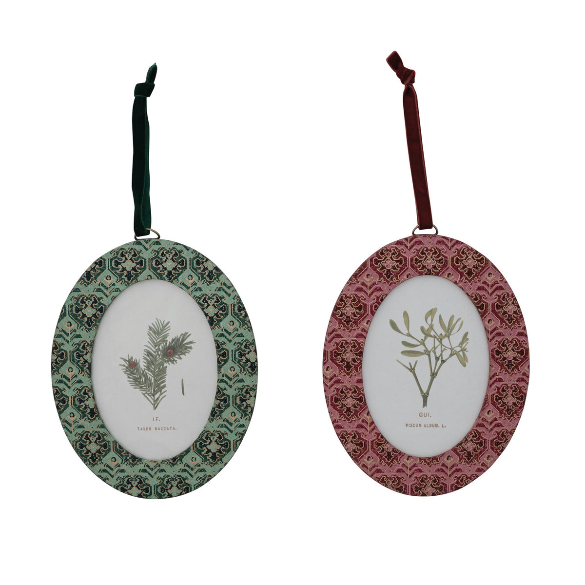 Photo Frame Ornament with Velvet Ribbon