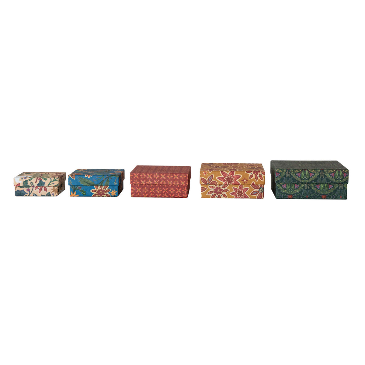 Handmade Printed Recycled Paper Gift Boxes