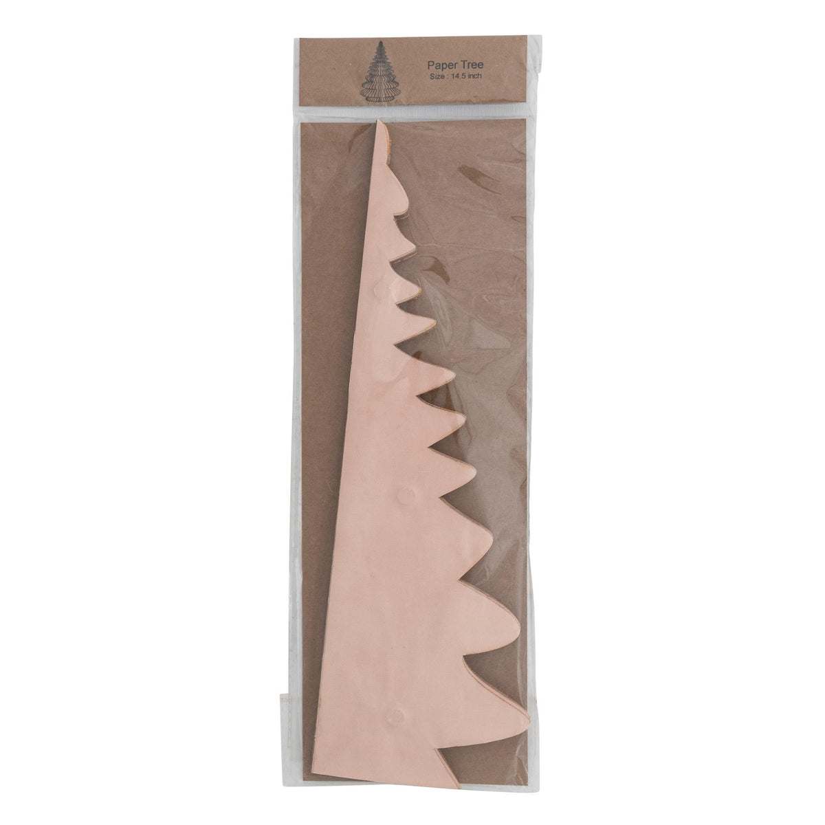 Blush Folding Honeycomb Paper Tree with Gold Glitter Edges
