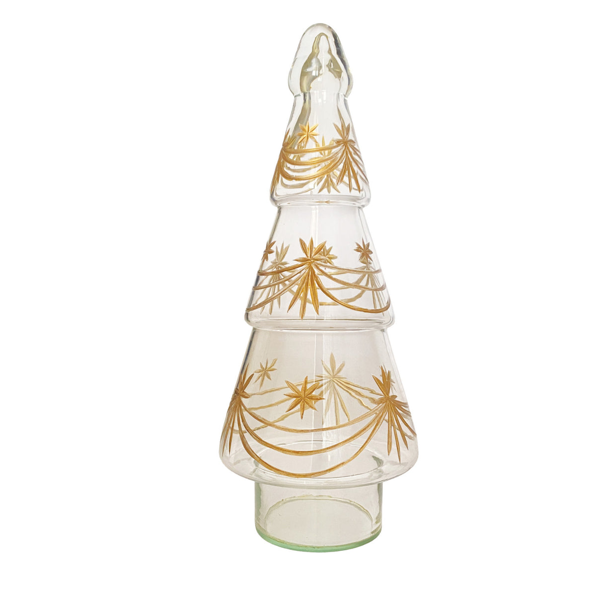 Silent Night Etched Glass Tree