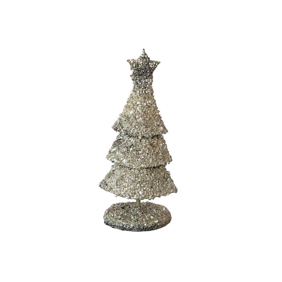 Silver Metal Tree with Antique Finish