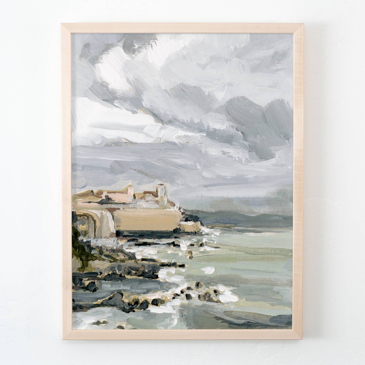 Antibes Coast Art Print