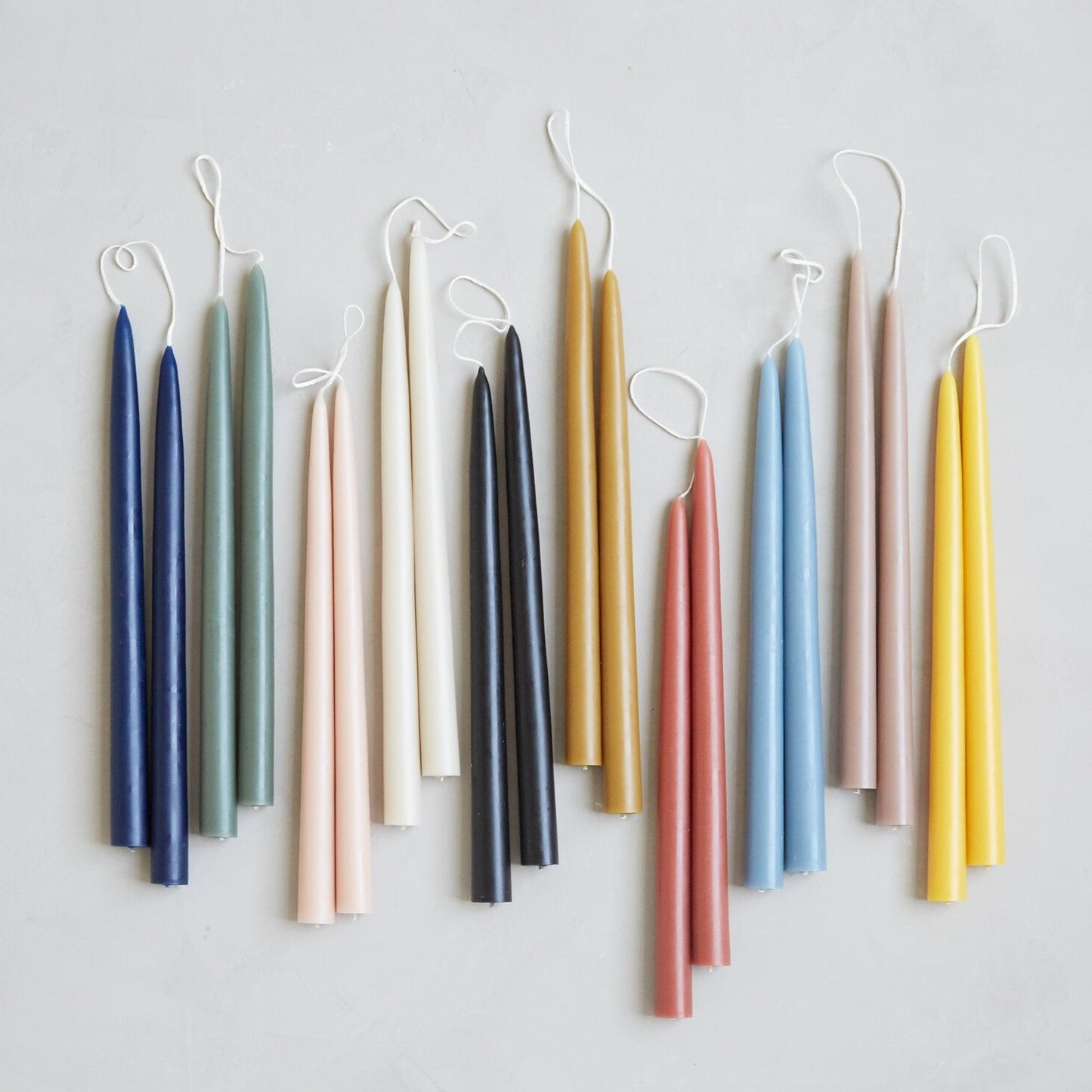 The Floral Society Dipped Taper Candles 12"