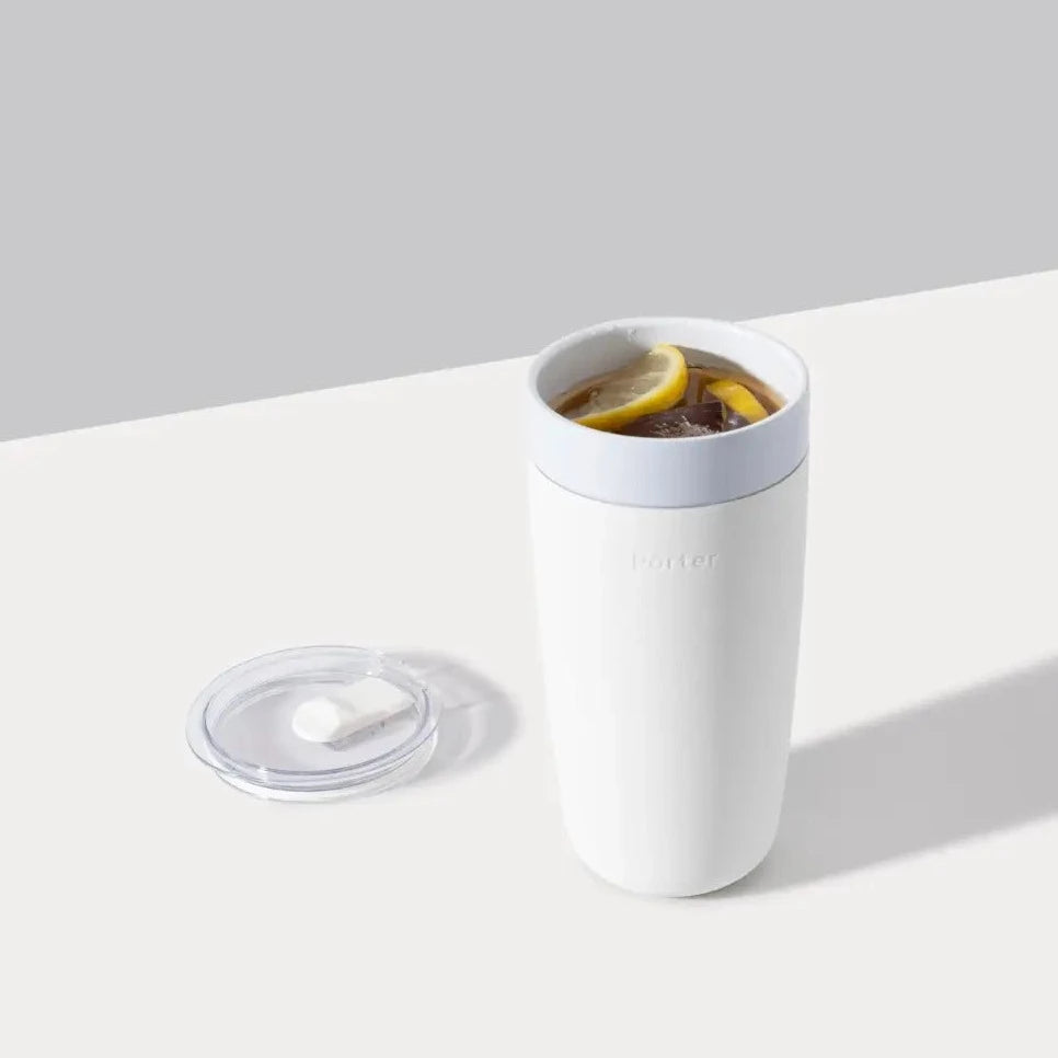Porter Insulated Ceramic Tumbler 20oz in Cream