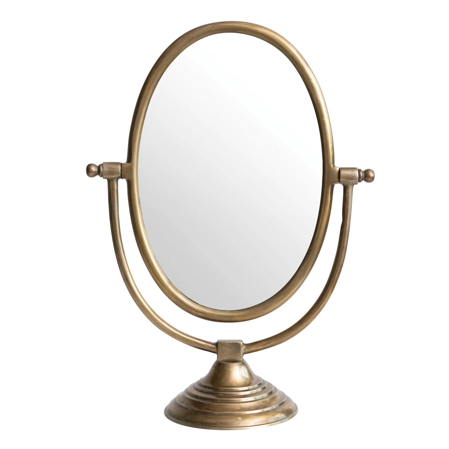 Standing Oval Mirror for Vanity