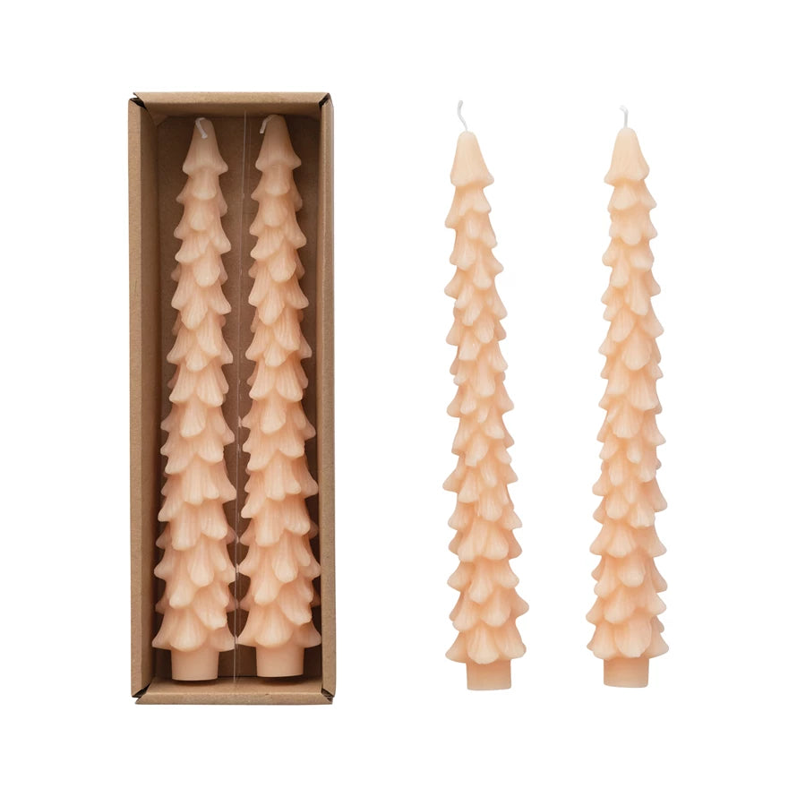10" Tree Shaped Boxed Tapers