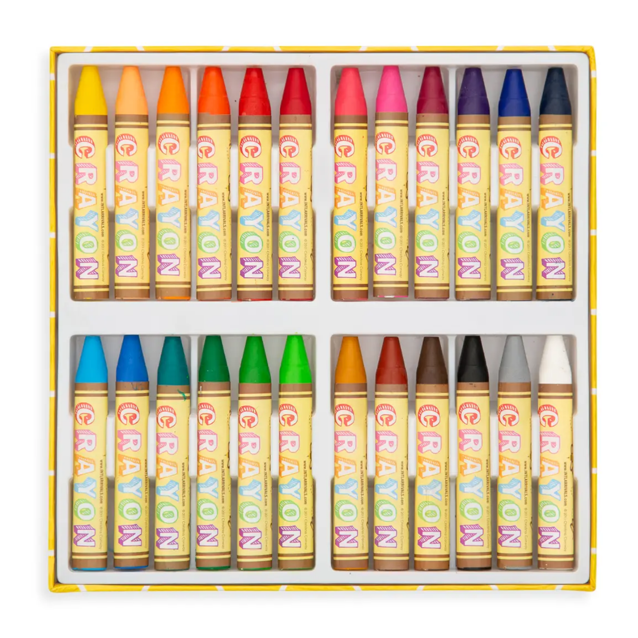 Brilliant Bee Crayons displayed