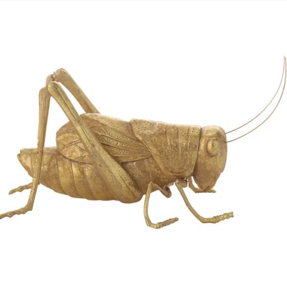 Golden Cricket Figurine
