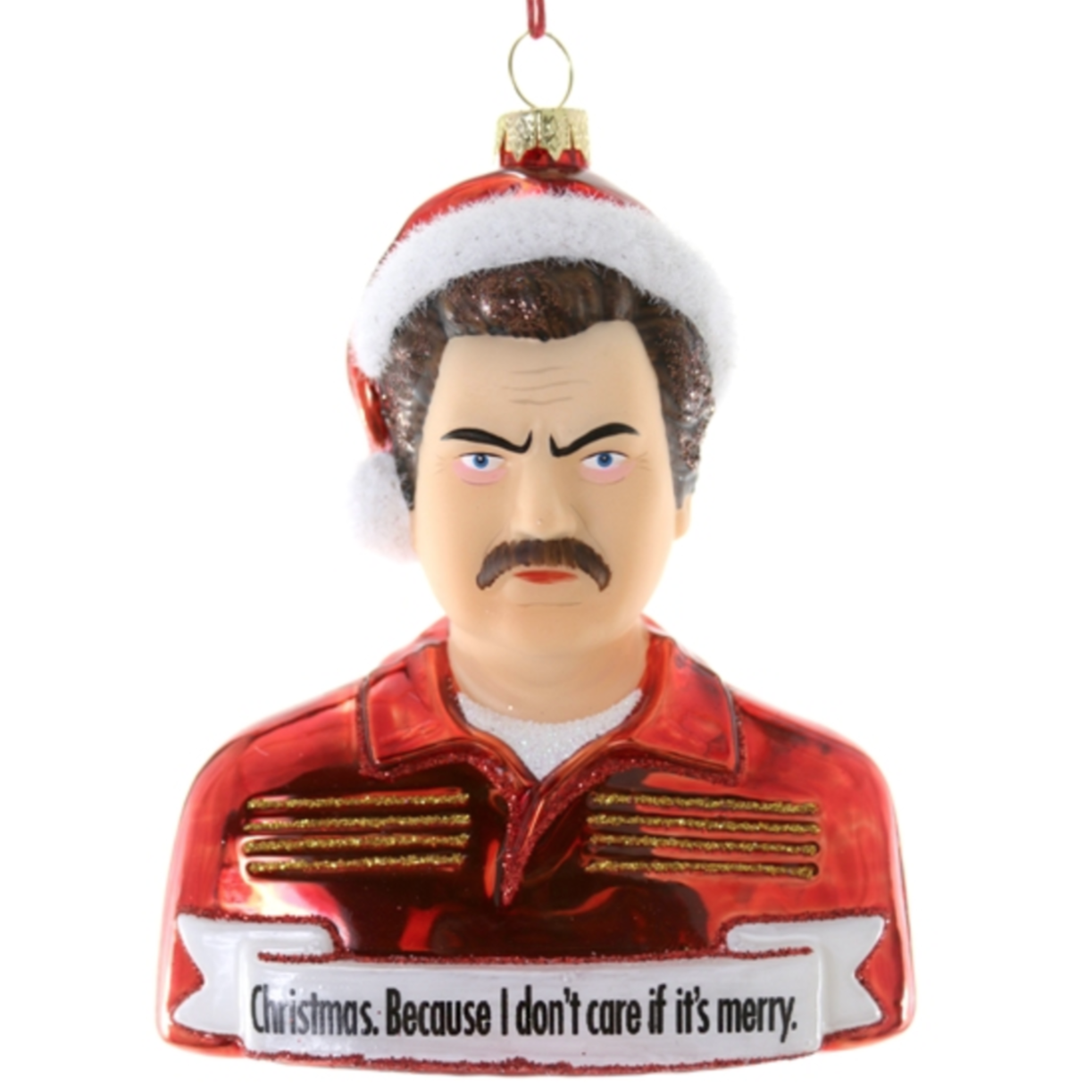 Ron Swanson - Not So Merry Ornament