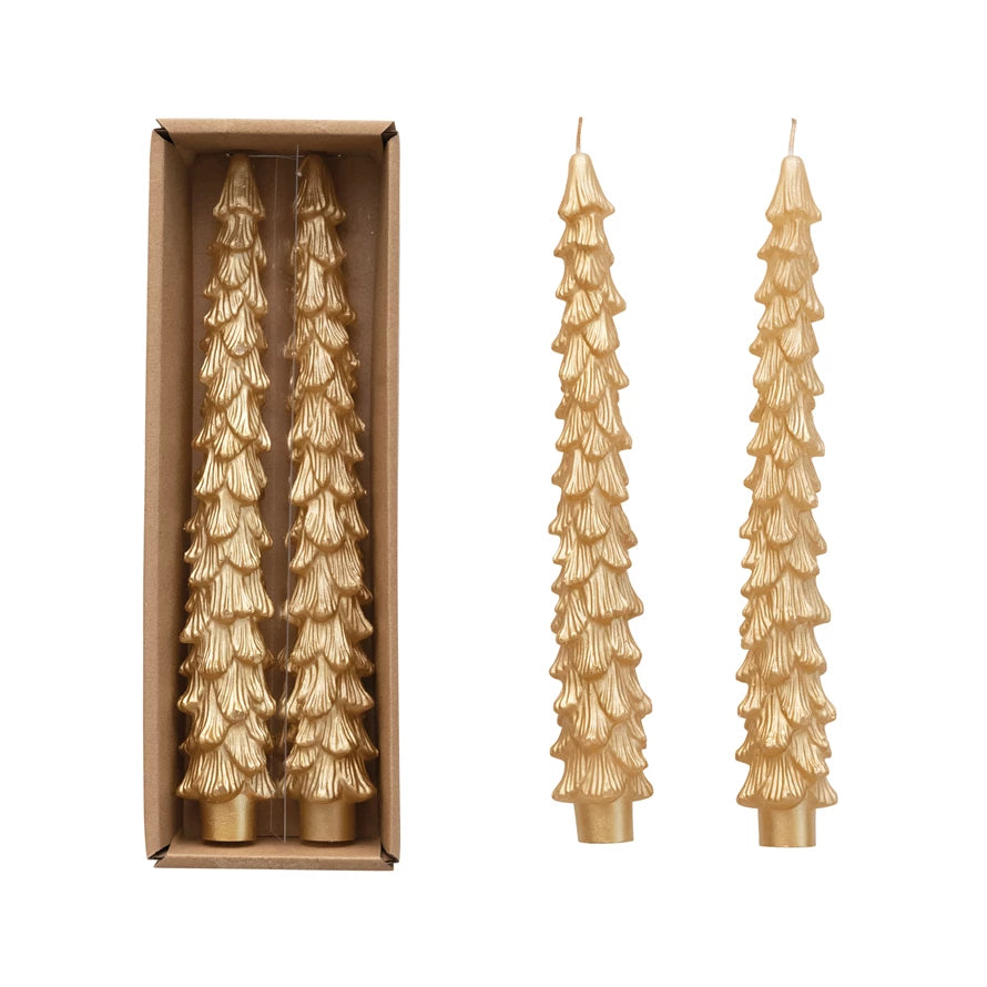 10" Tree Shaped Boxed Tapers