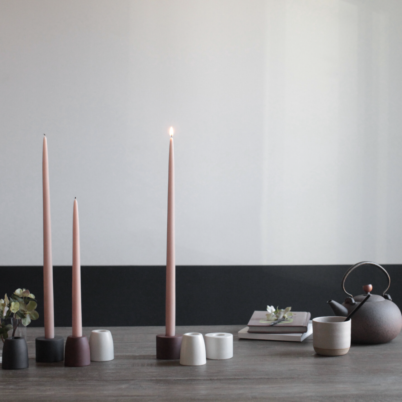 The Floral Society Dipped Taper Candles 12"
