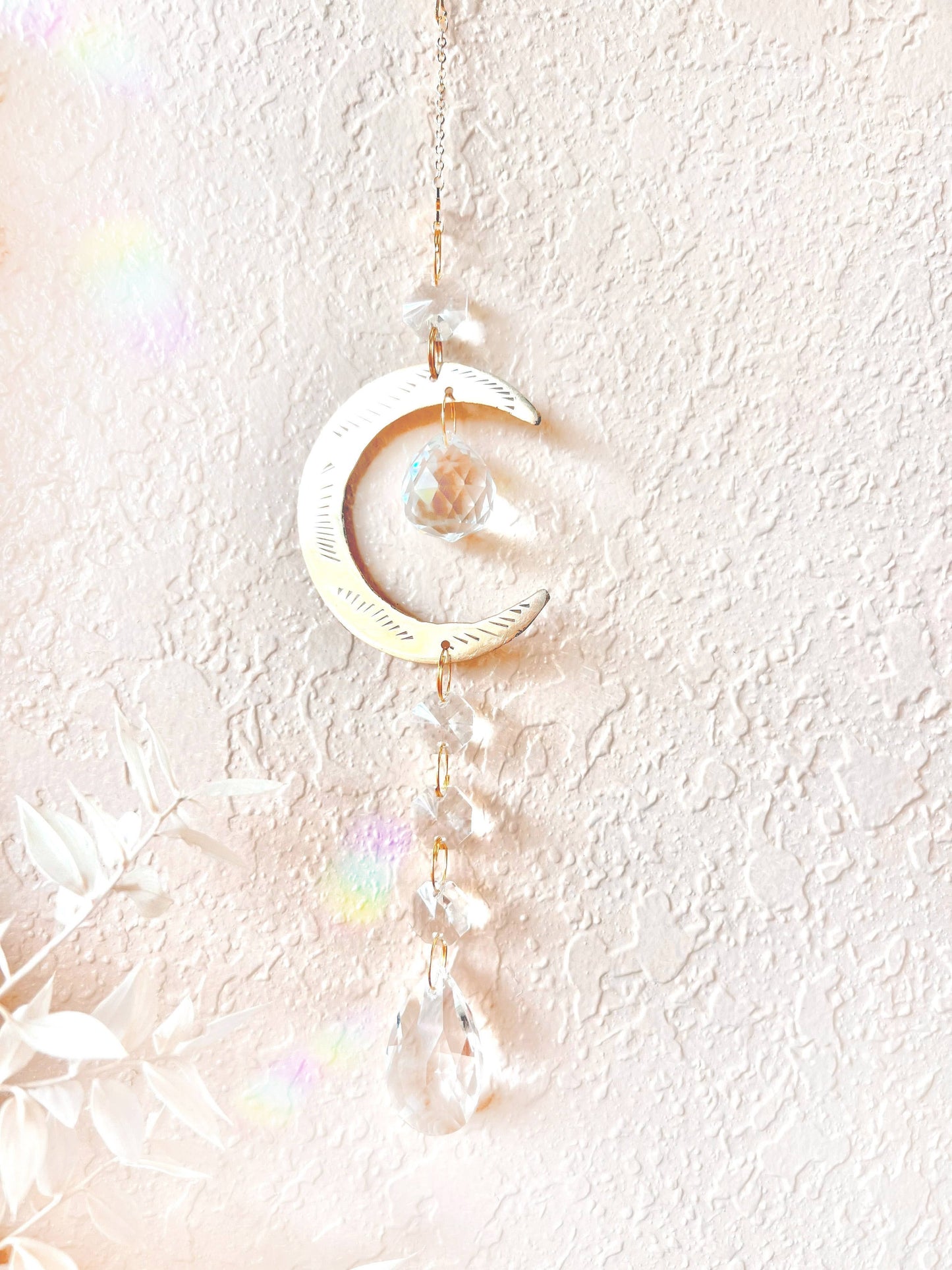 Moon Rainbow Prism Suncatcher