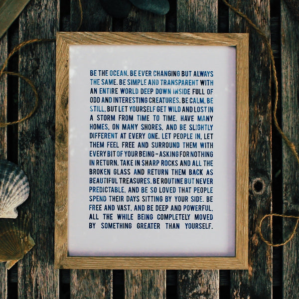 Be The Ocean - Storm Print